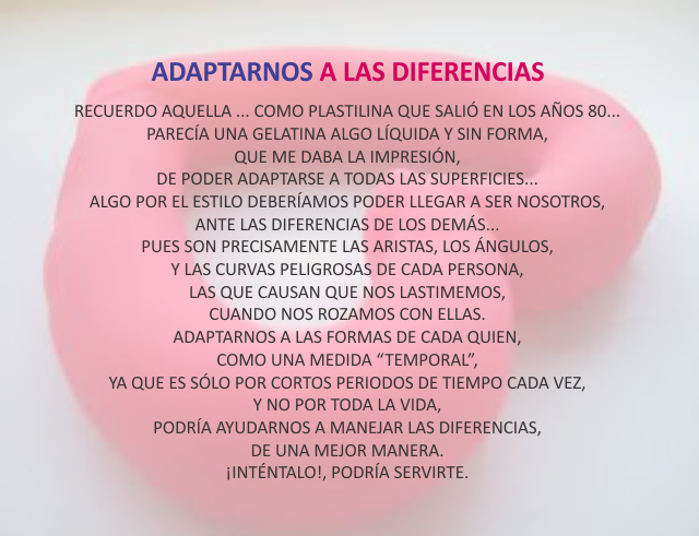 Adaptarnos a las diferencias